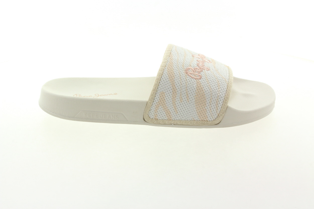 PEPE JEANS Dámské bílé pantofle
