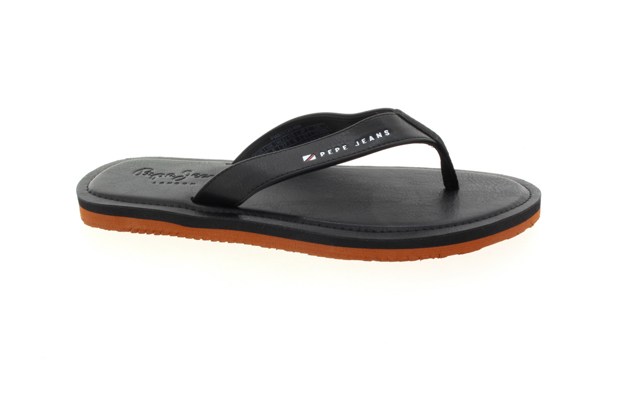 PEPE JEANS Pánské letní černé žabky