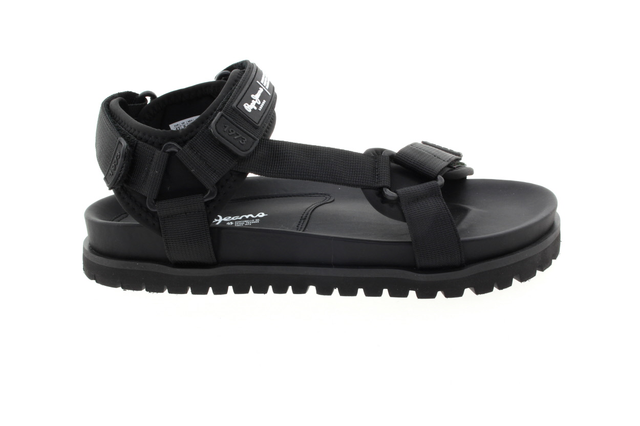 PEPE JEANS Pánské letní černé sandály