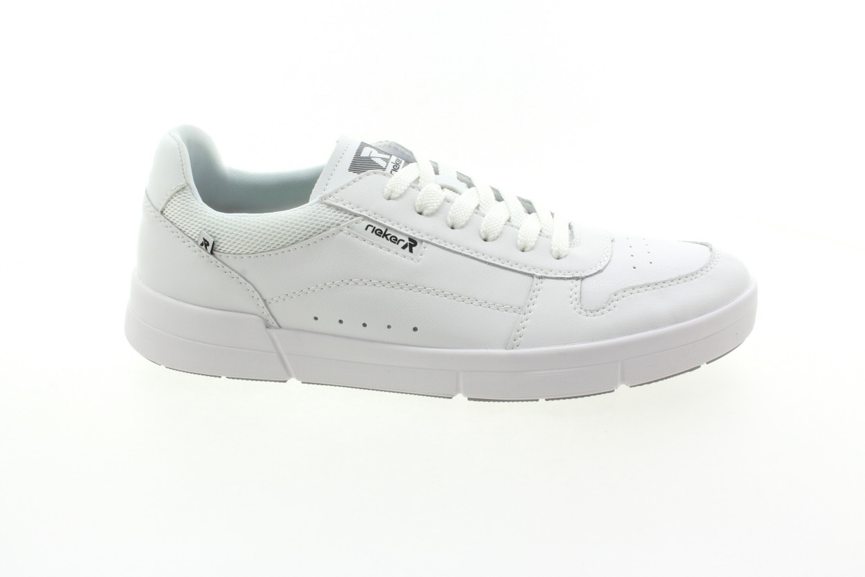 RIEKER REVOLUTION Pánské kožené bílé tenisky