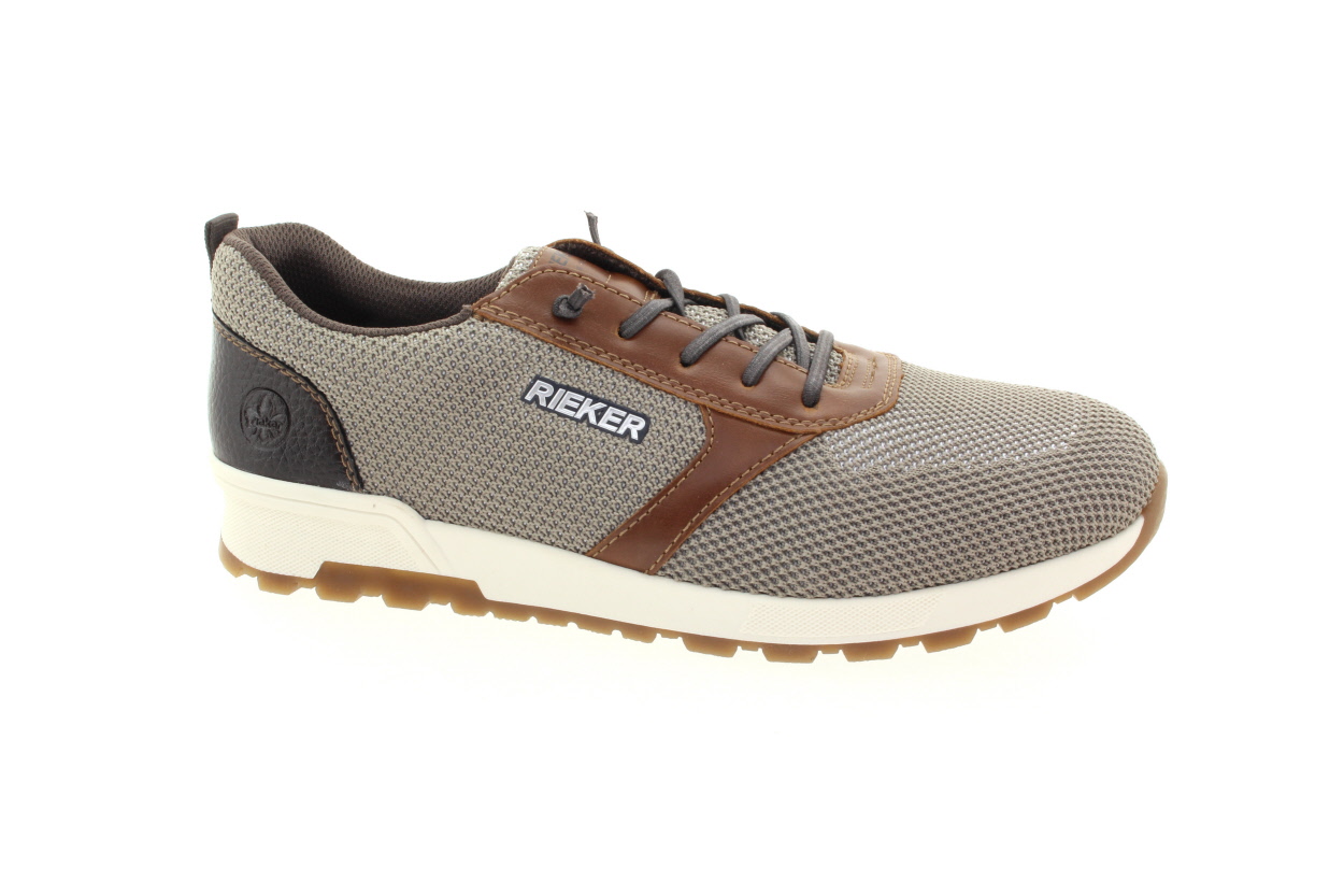RIEKER Pánské textilní hnědé tenisky 