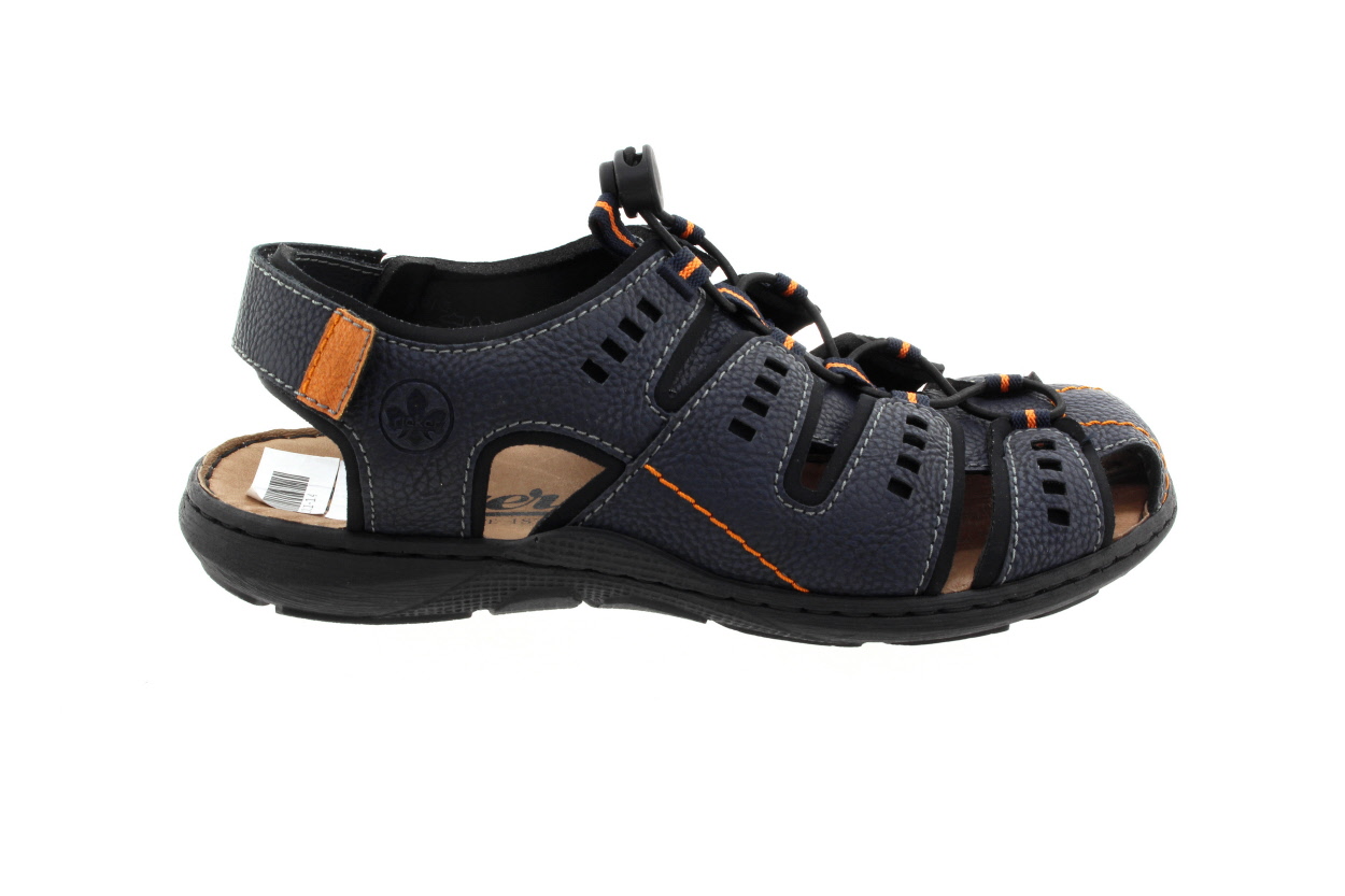 RIEKER Pánské tmavě modré sandály
