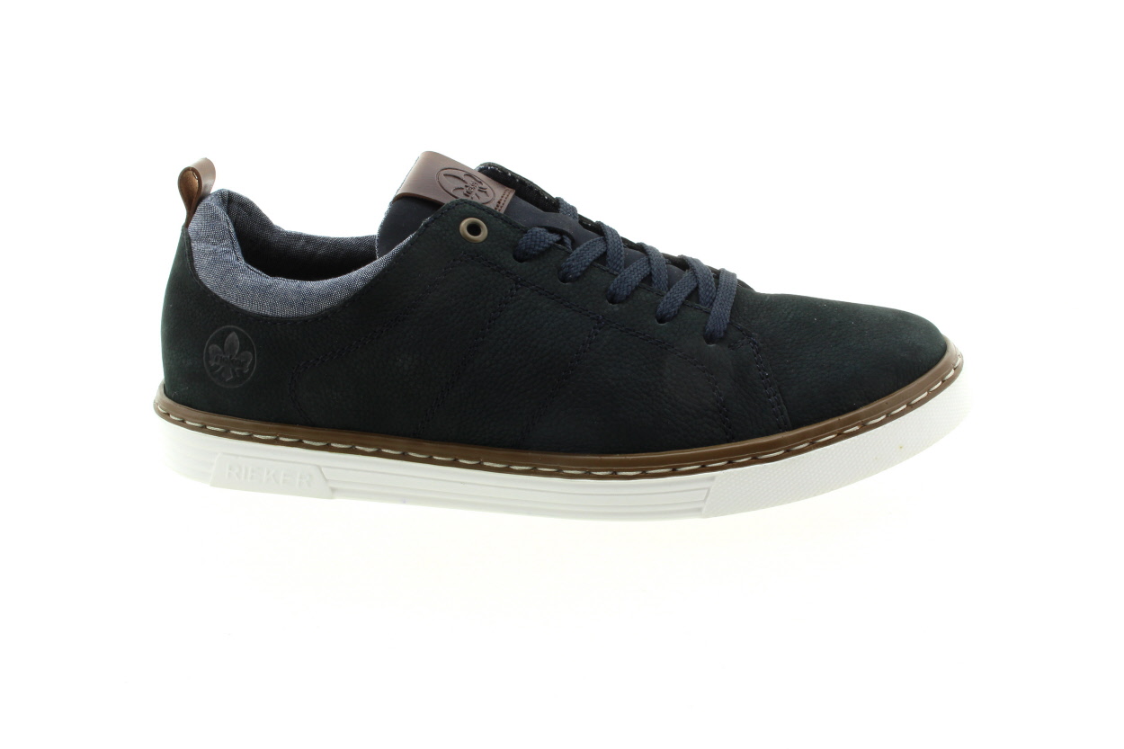 RIEKER Pánské kožené tenisky tmavě modré