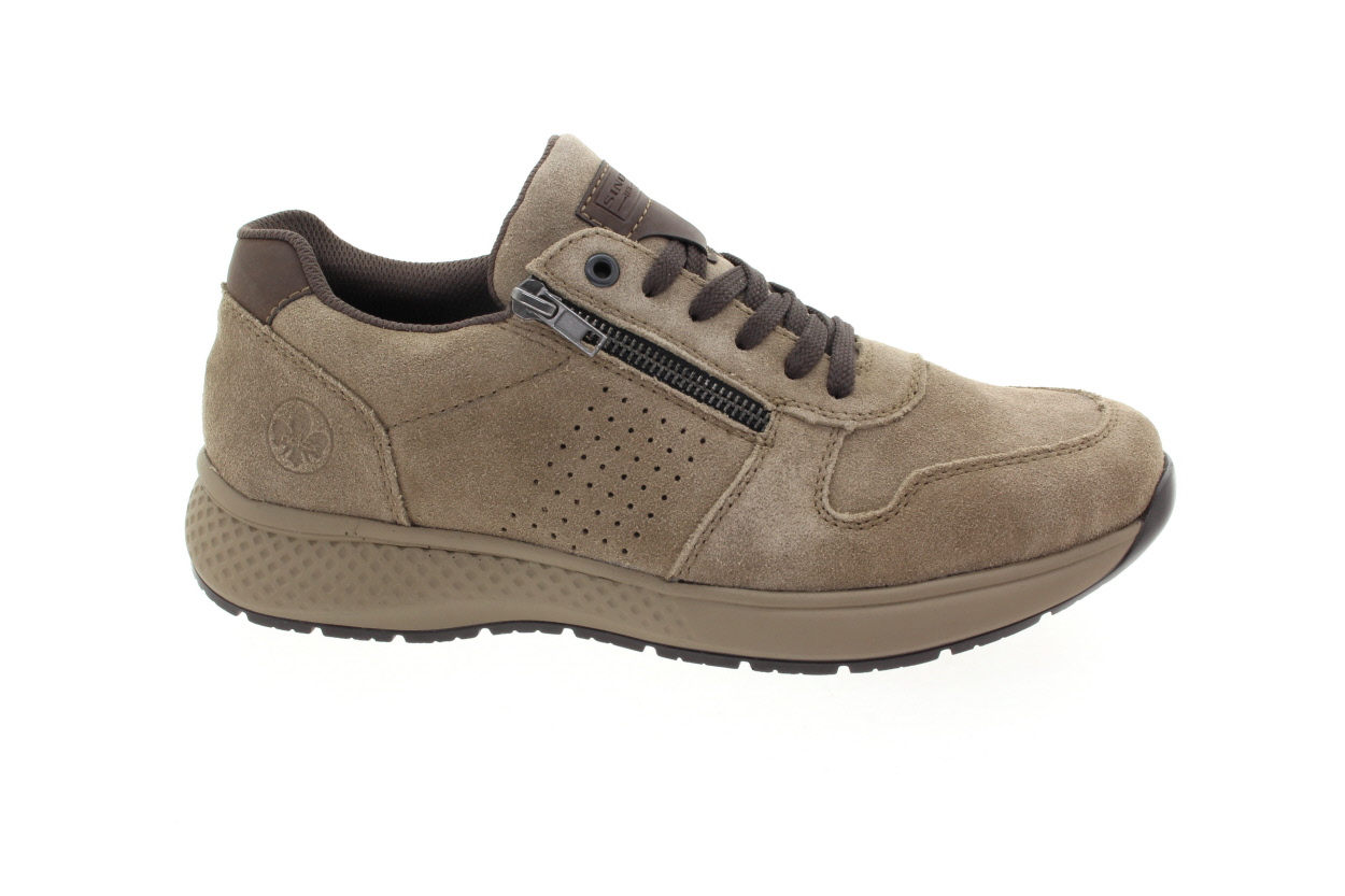 RIEKER Pánské kožené hnědé tenisky