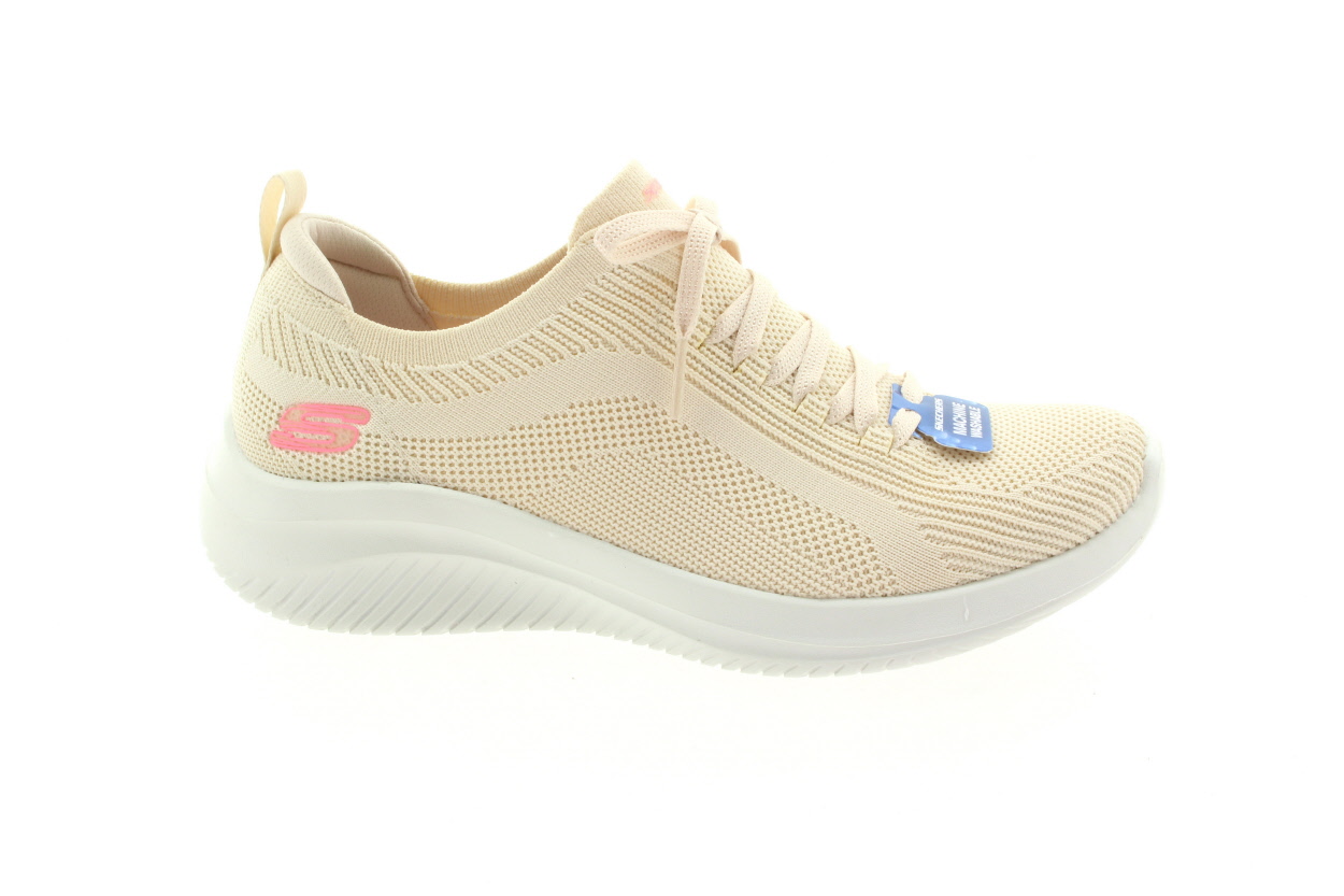 SKECHERS Dámské krémové textilní tenisky