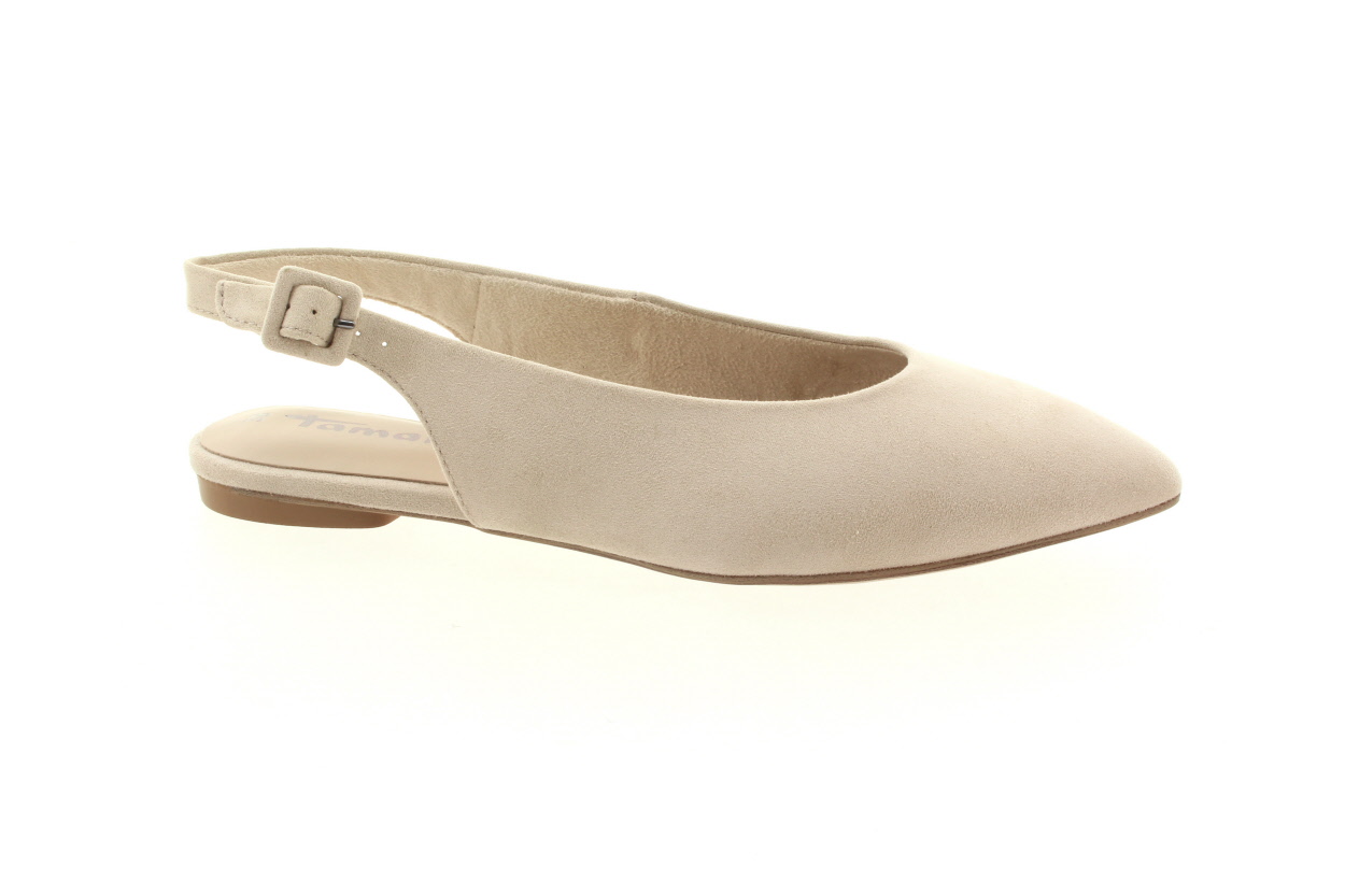 TAMARIS Dámské textilní béžové baleríny