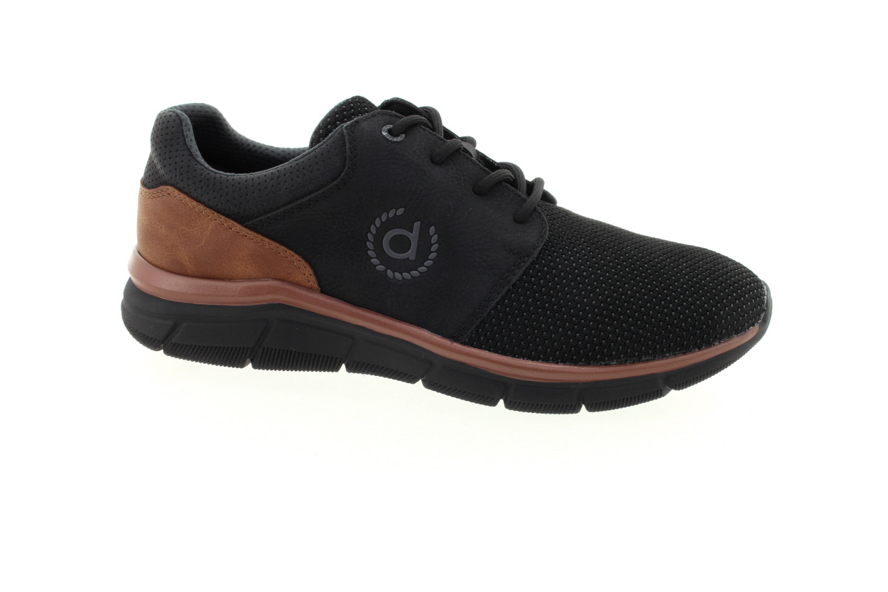 BUGATTI Pánské černé textilní tenisky