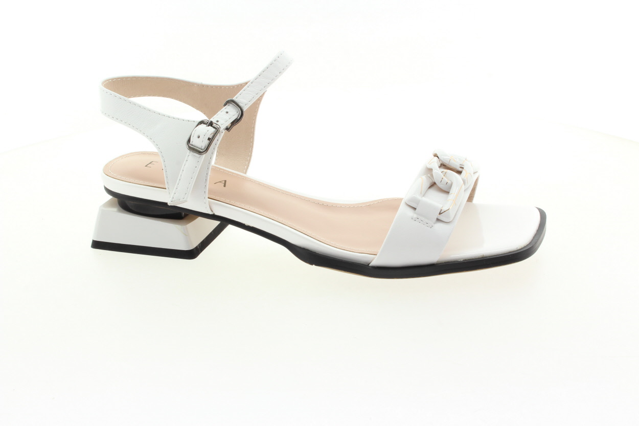 EPICA Dámské bílé kožené sandálky