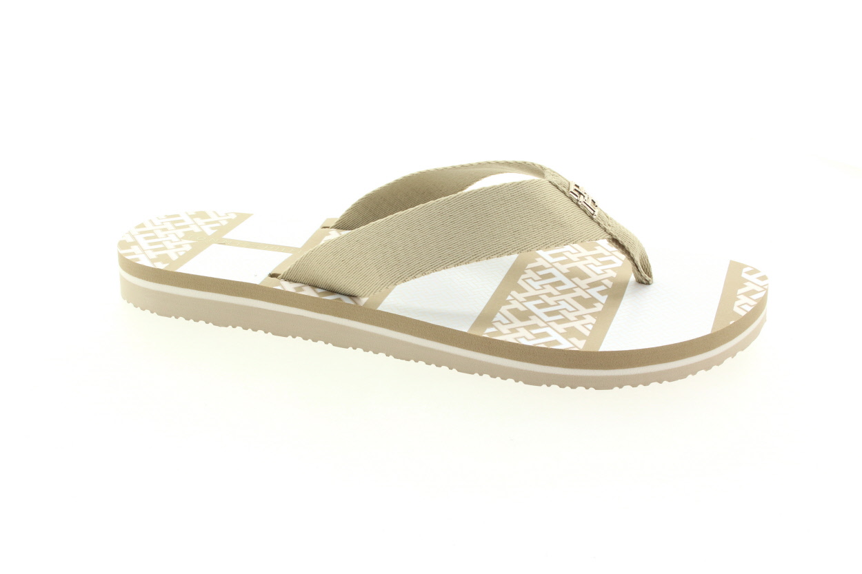 TOMMY HILFIGER Dámské béžové žabky