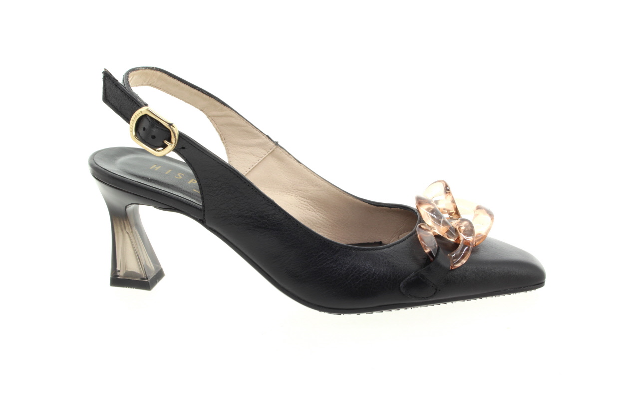 HISPANITAS Dámské kožené černé lodičky