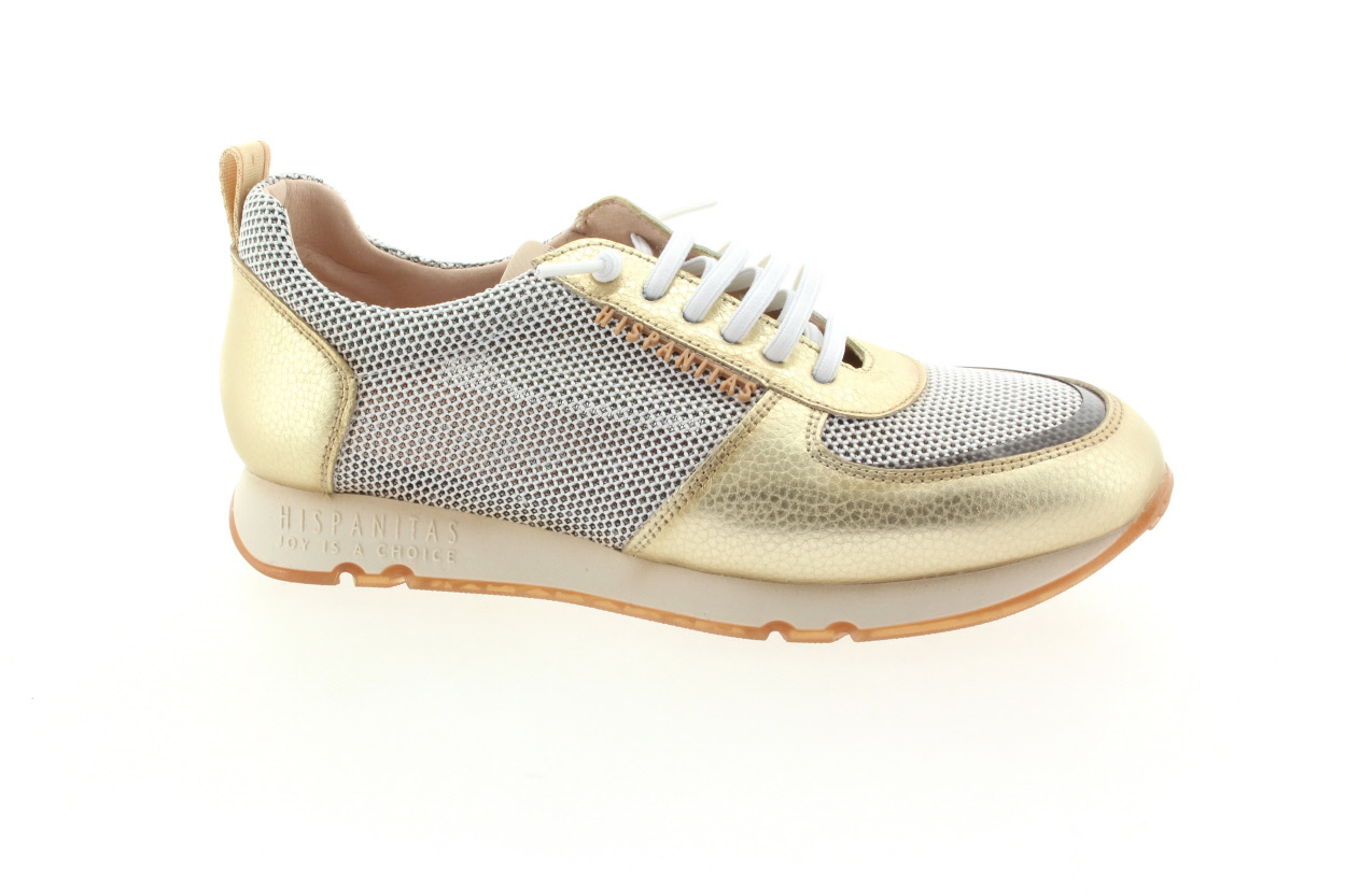 HISPANITAS Dámské kožené platinové tenisky