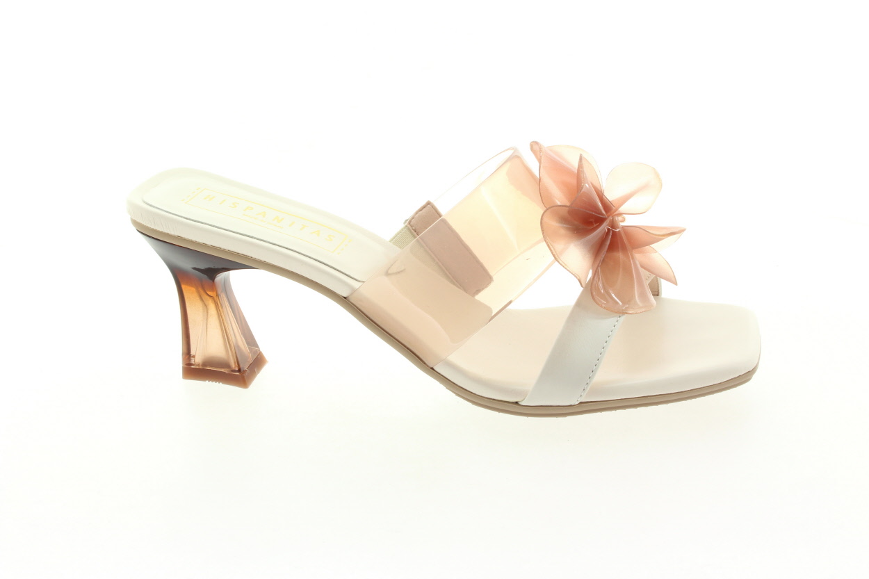 HISPANITAS Dámské krémové kožené pantofle