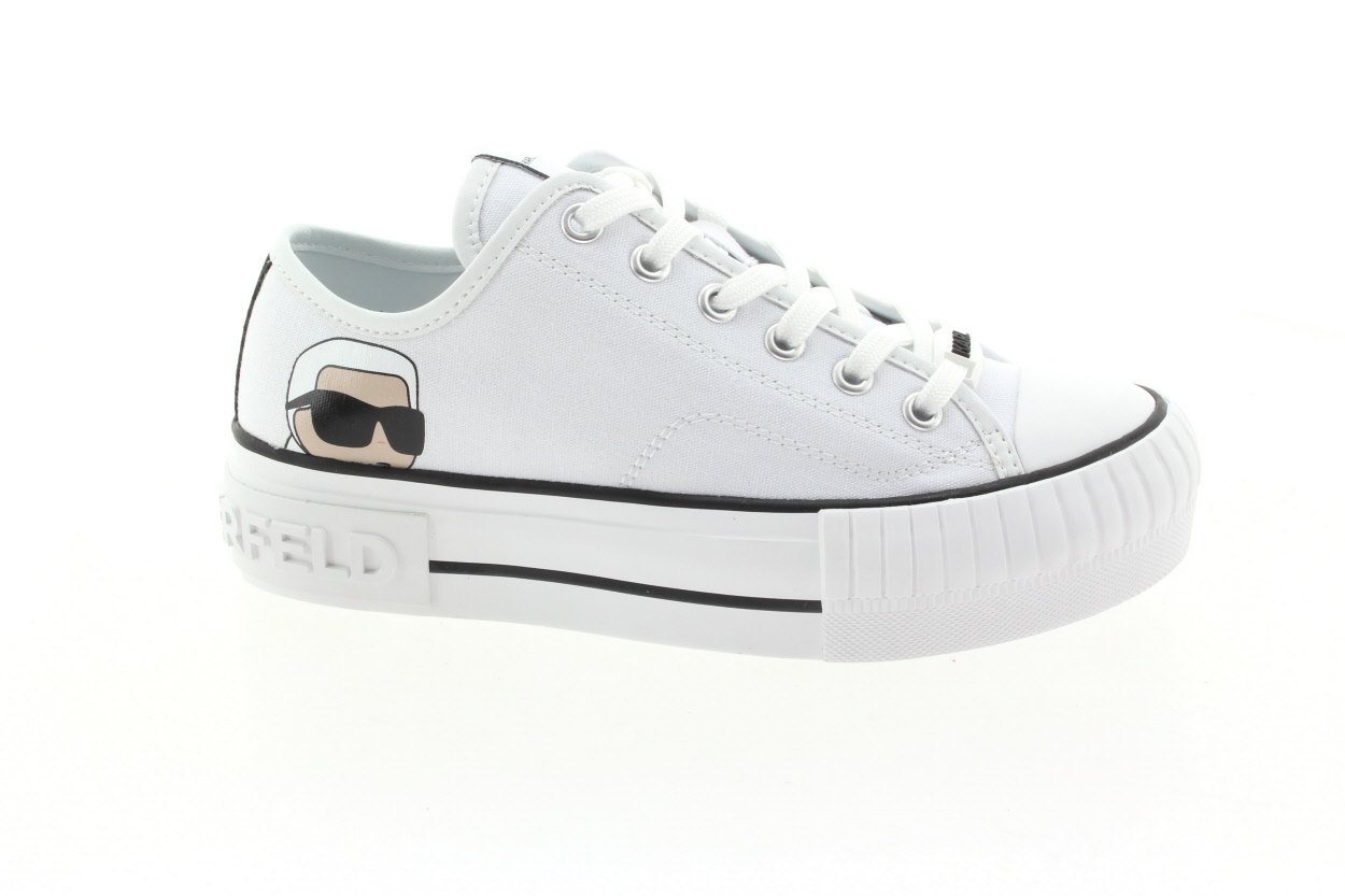 KARL LAGERFELD Dámské bílé textilní tenisky