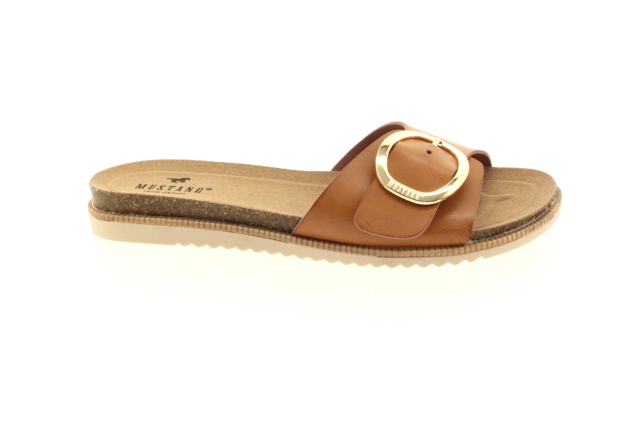 MUSTANG Dámské hnědé pantofle