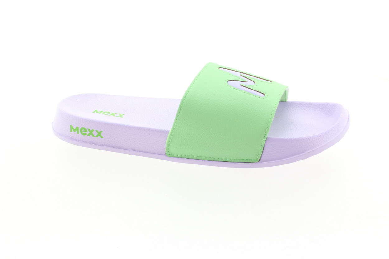 MEXX Dámské fialovo-zelené pantofle