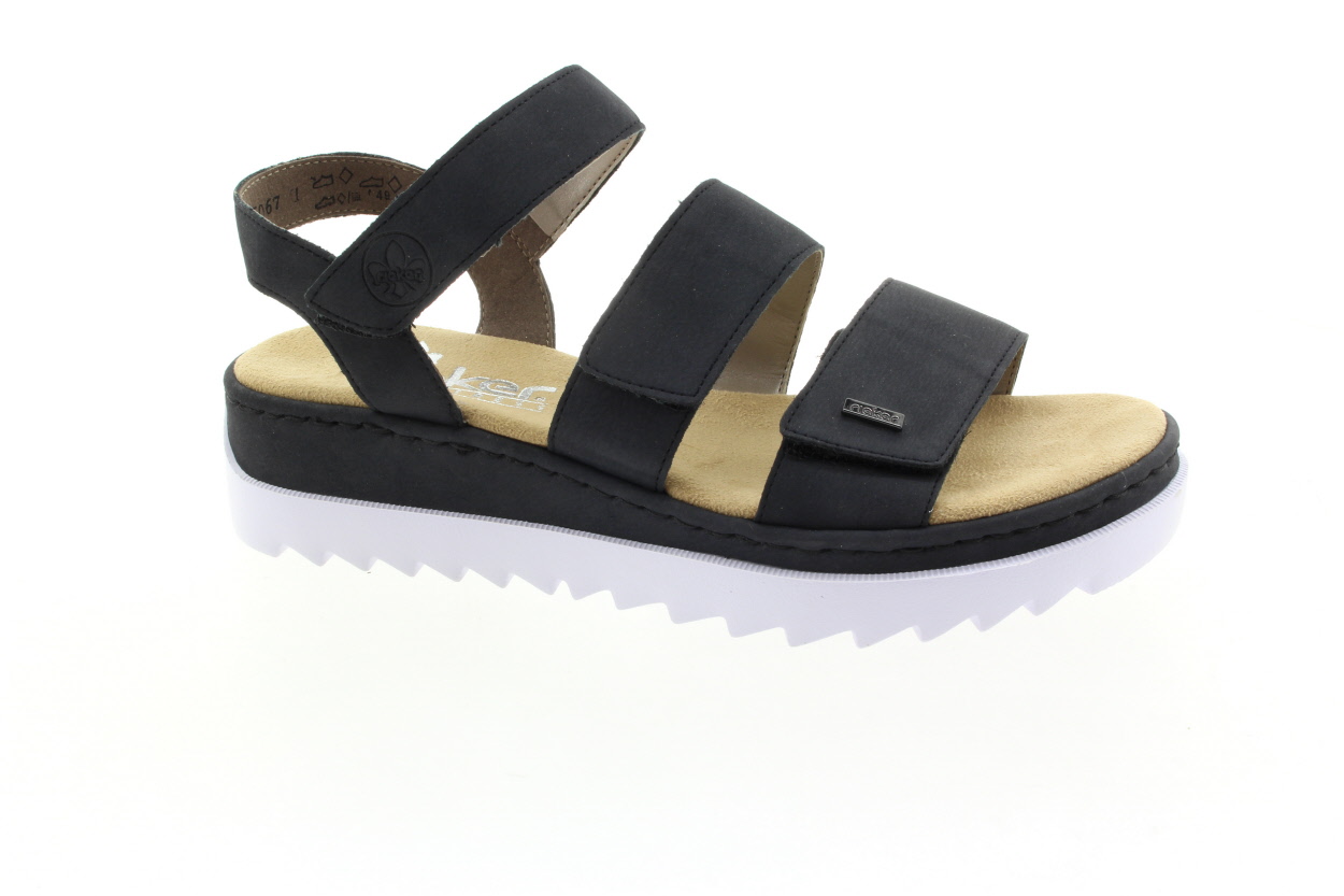 RIEKER Dámské tm.modré sandály