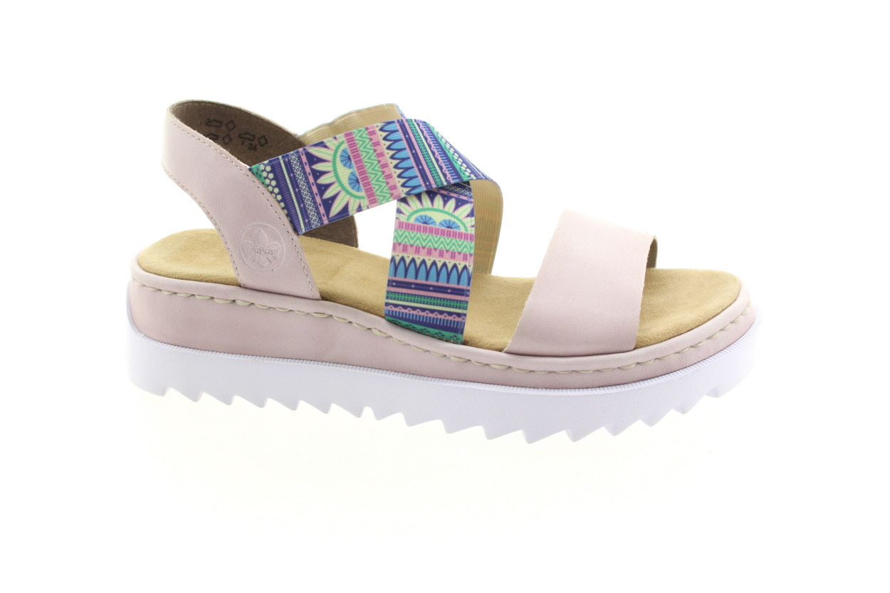 RIEKER Dámské béžové sandály