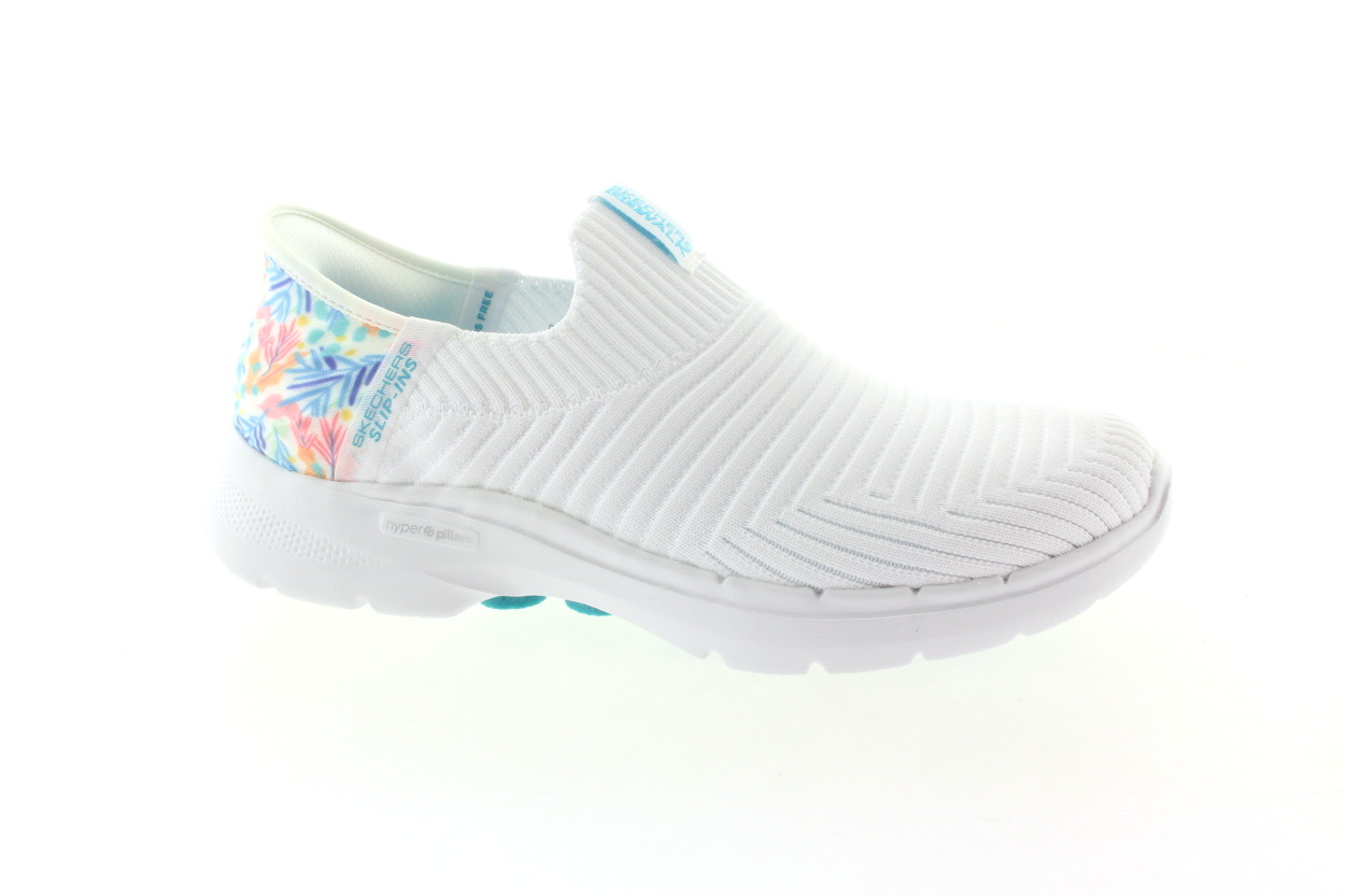 SKECHERS Dámské textilní bílé slip-ins