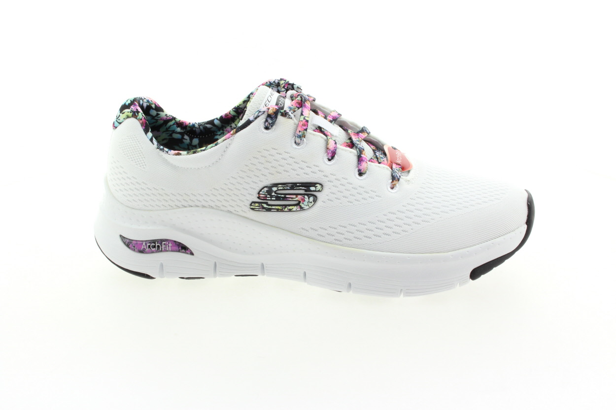 SKECHERS Dámské bílé textilní tenisky