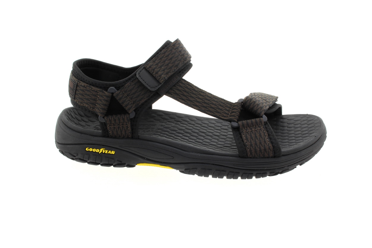 SKECHERS Pánské hnědé sandály