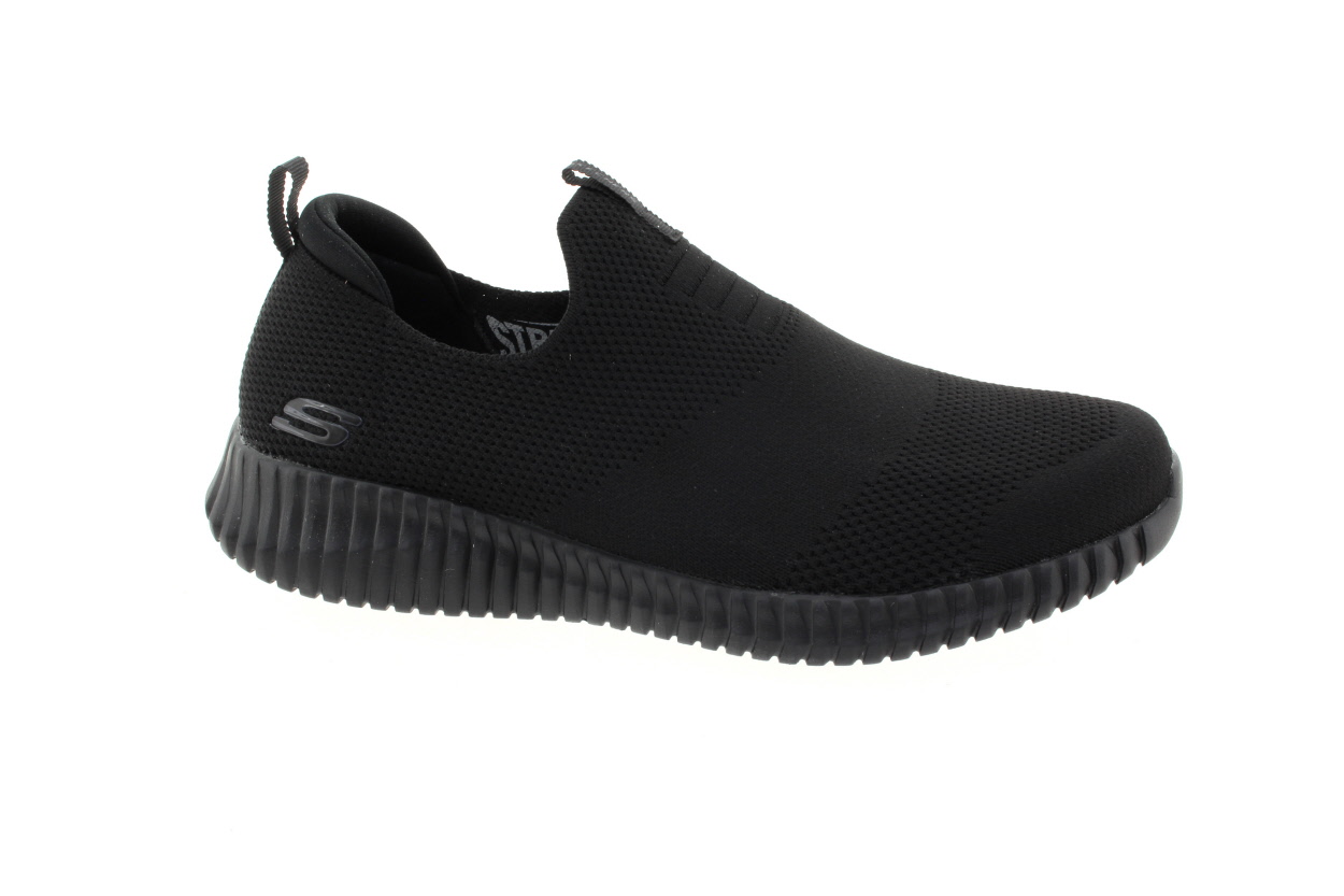 SKECHERS Pánské černé textilní slip-on
