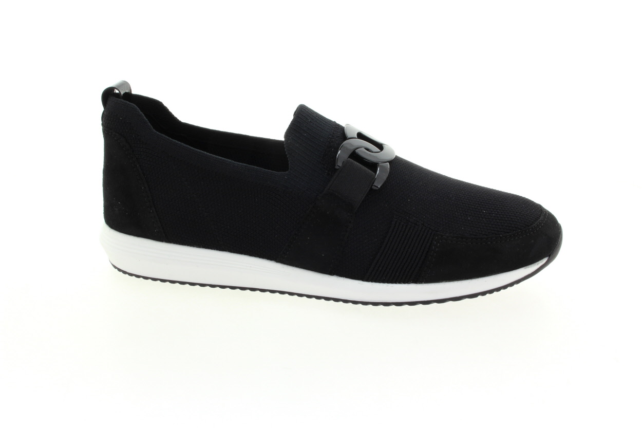 ARA Dámské černé textilní slip-on