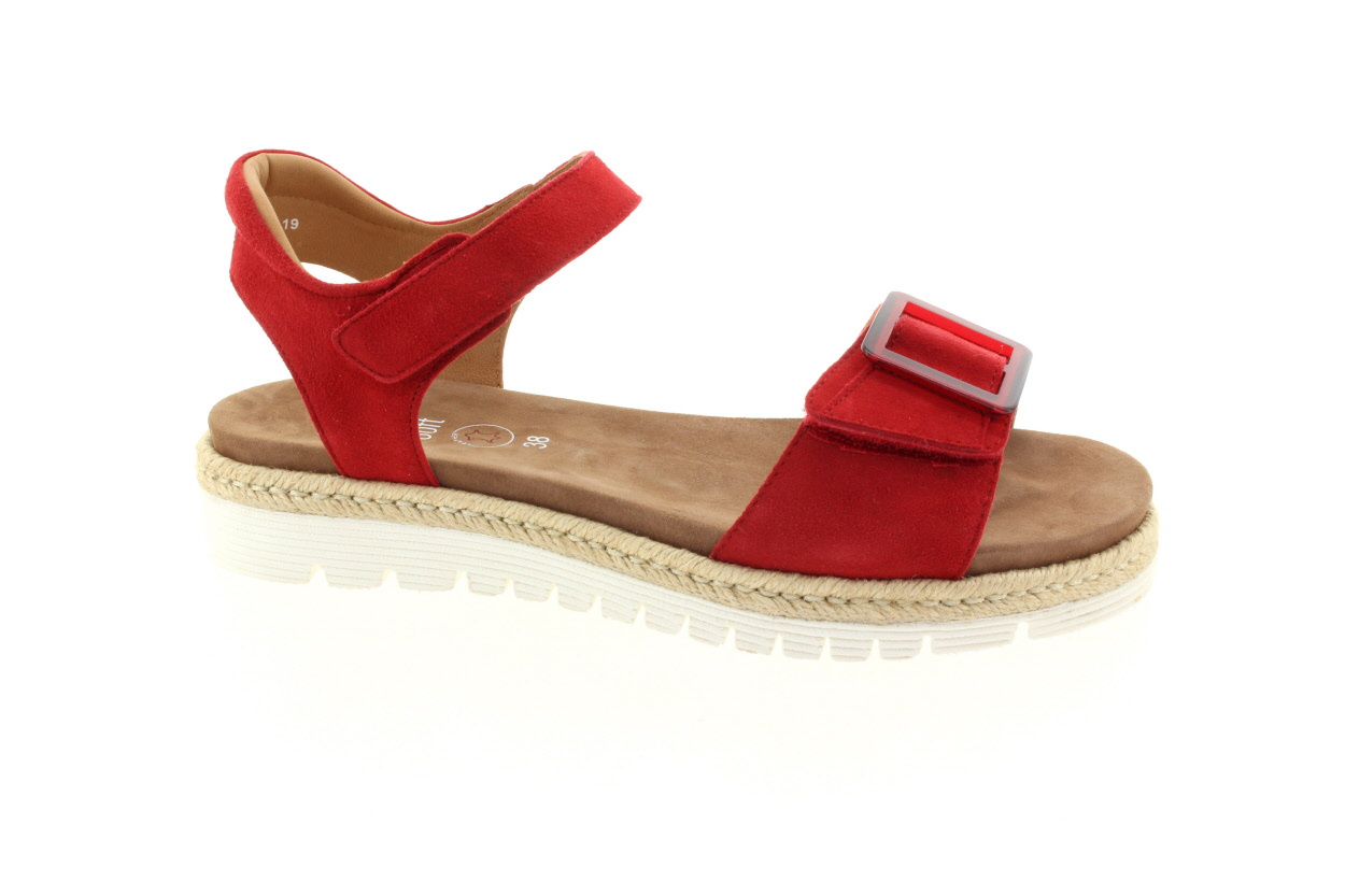 ARA Dámské kožené červené sandály