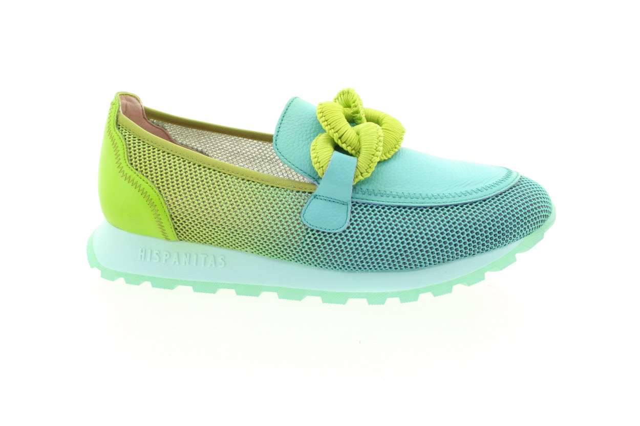 HISPANITAS Dámské modro-zelené mokasíny