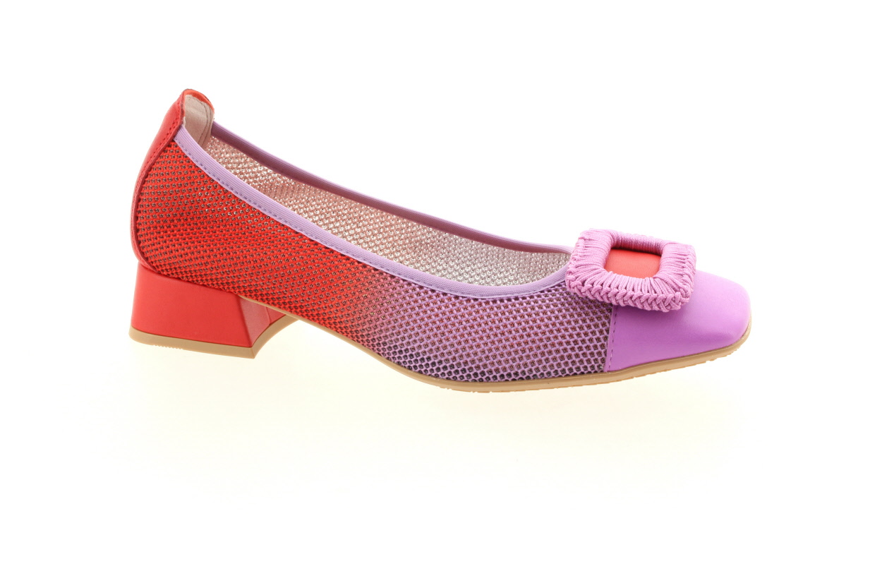 HISPANITAS Dámské fialovo-červené lodičky