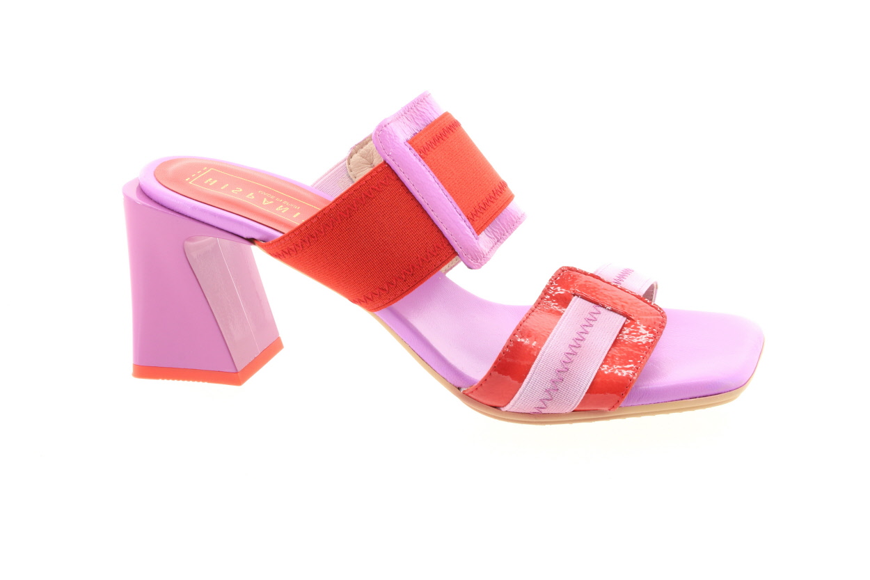 HISPANITAS Dámské kožené pantofle scarlett na podpatku