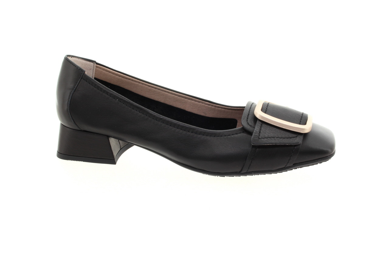 HISPANITAS Dámské kožené černé balerínky
