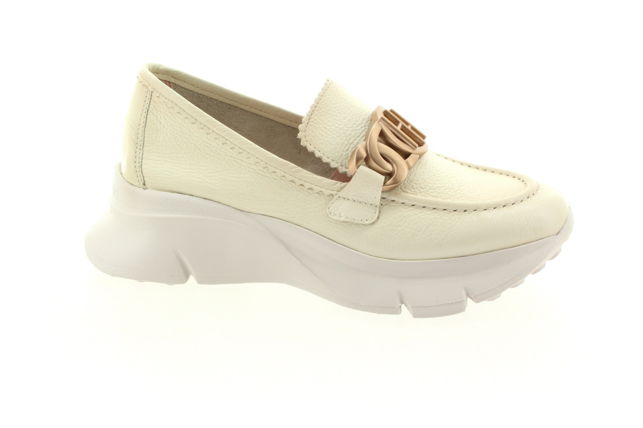 HISPANITAS Dámské kožené mokasíny nata na klínu