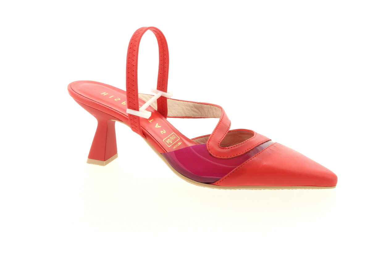 HISPANITAS Dámské kožené červené lodičky
