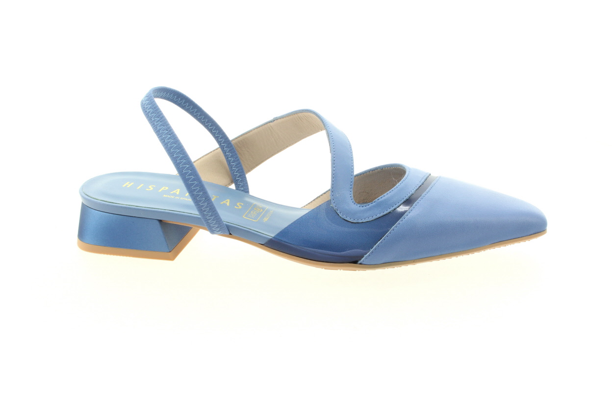 HISPANITAS Dámské kožené modré balerínky