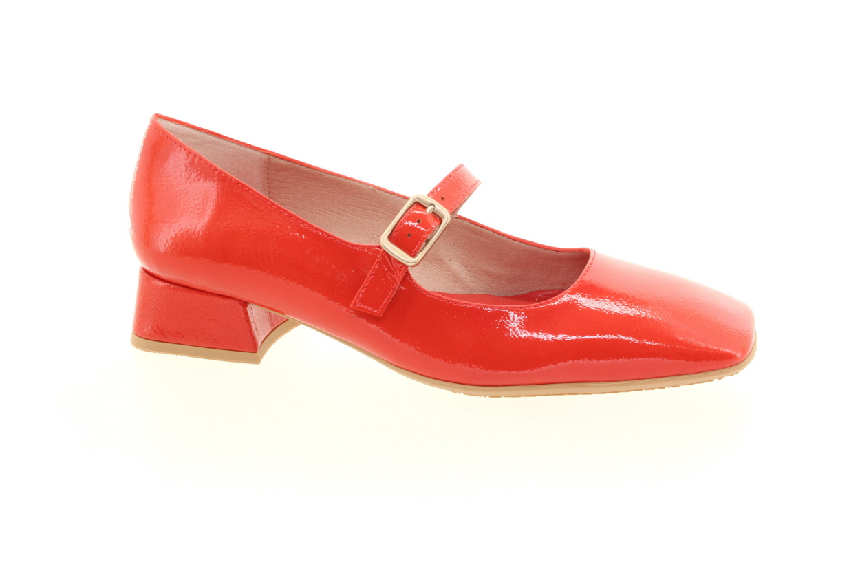 HISPANITAS Dámské kožené červené lodičky