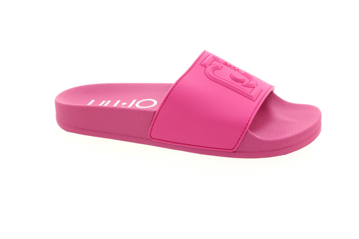 LIU JO Dámské kožené růžové pantofle