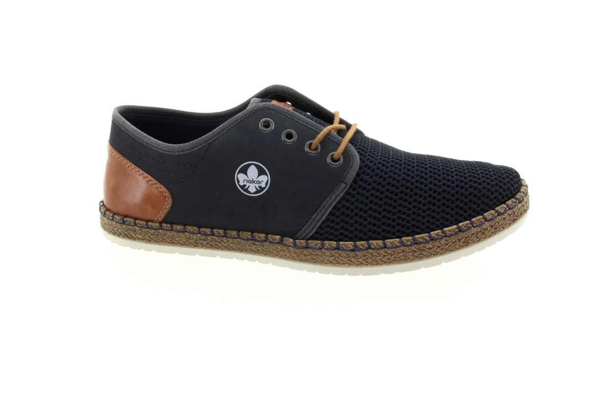 RIEKER Pánské tm. modré polobotky