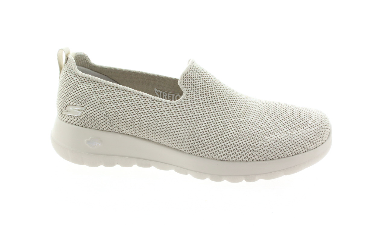 SKECHERS Dámské textilní béžové mokasíny