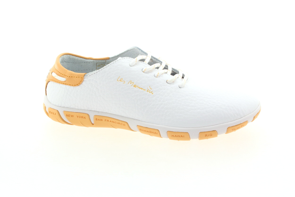 TBS Dámské bílé kožené polobotky