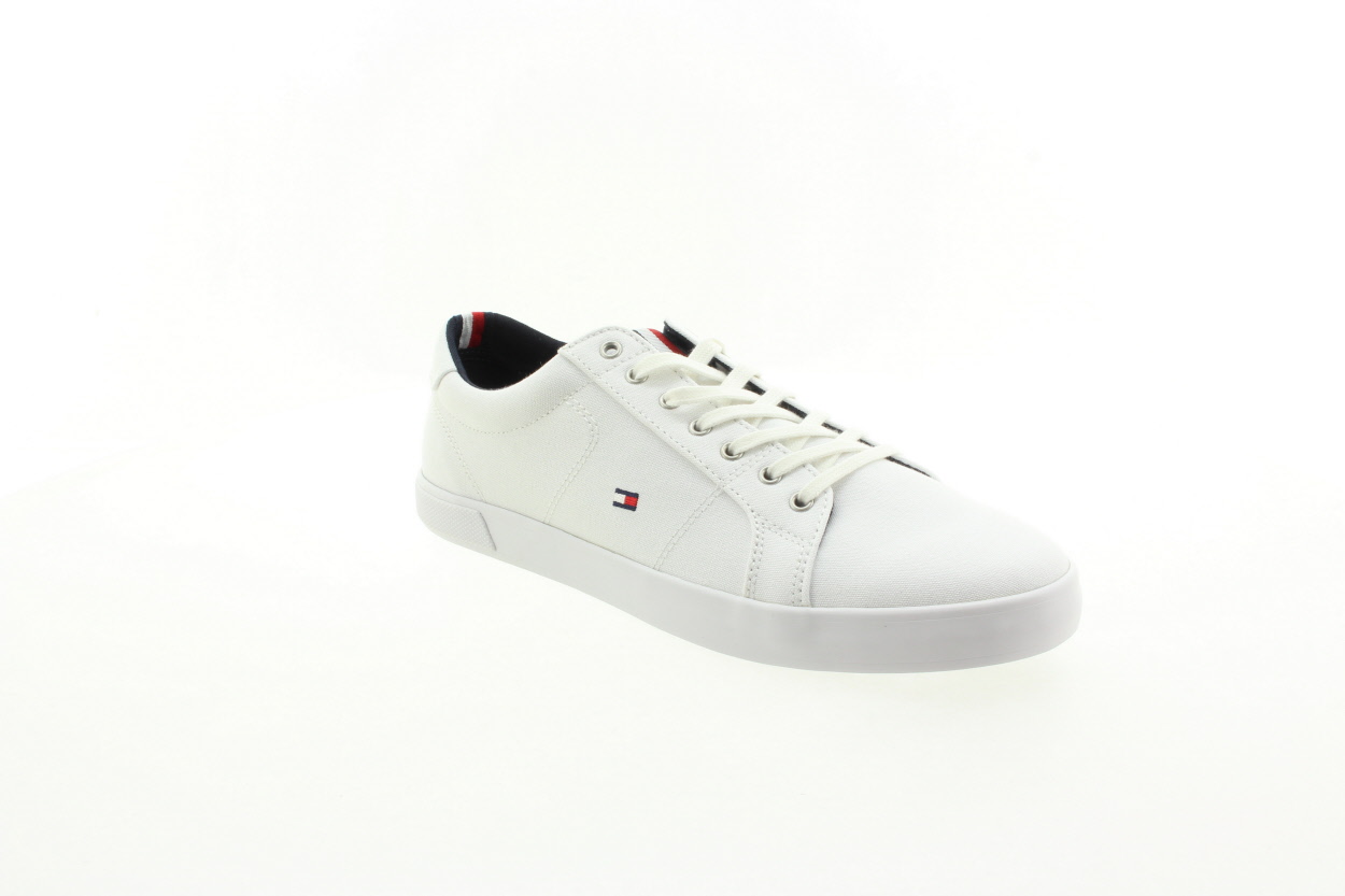 TOMMY HILFIGER Pánské bílé textilní tenisky