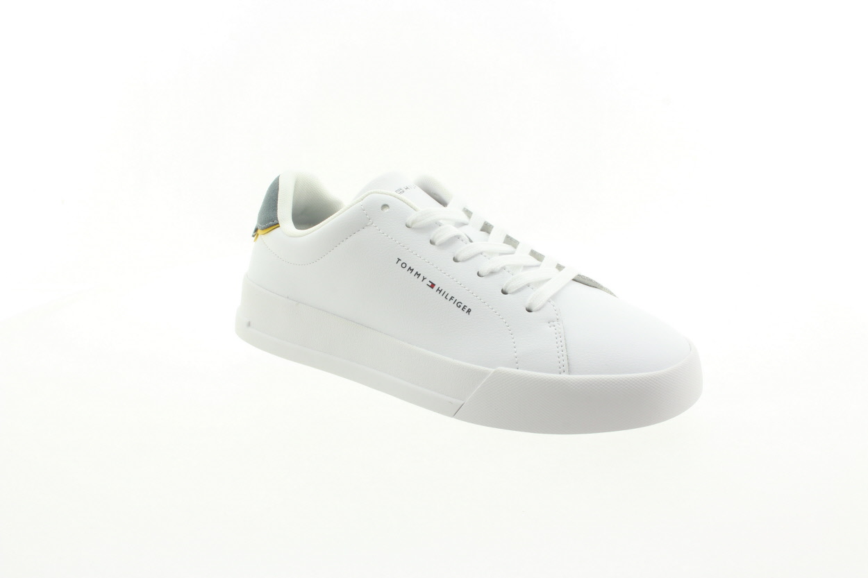 TOMMY HILFIGER Pánské bílé kožené tenisky