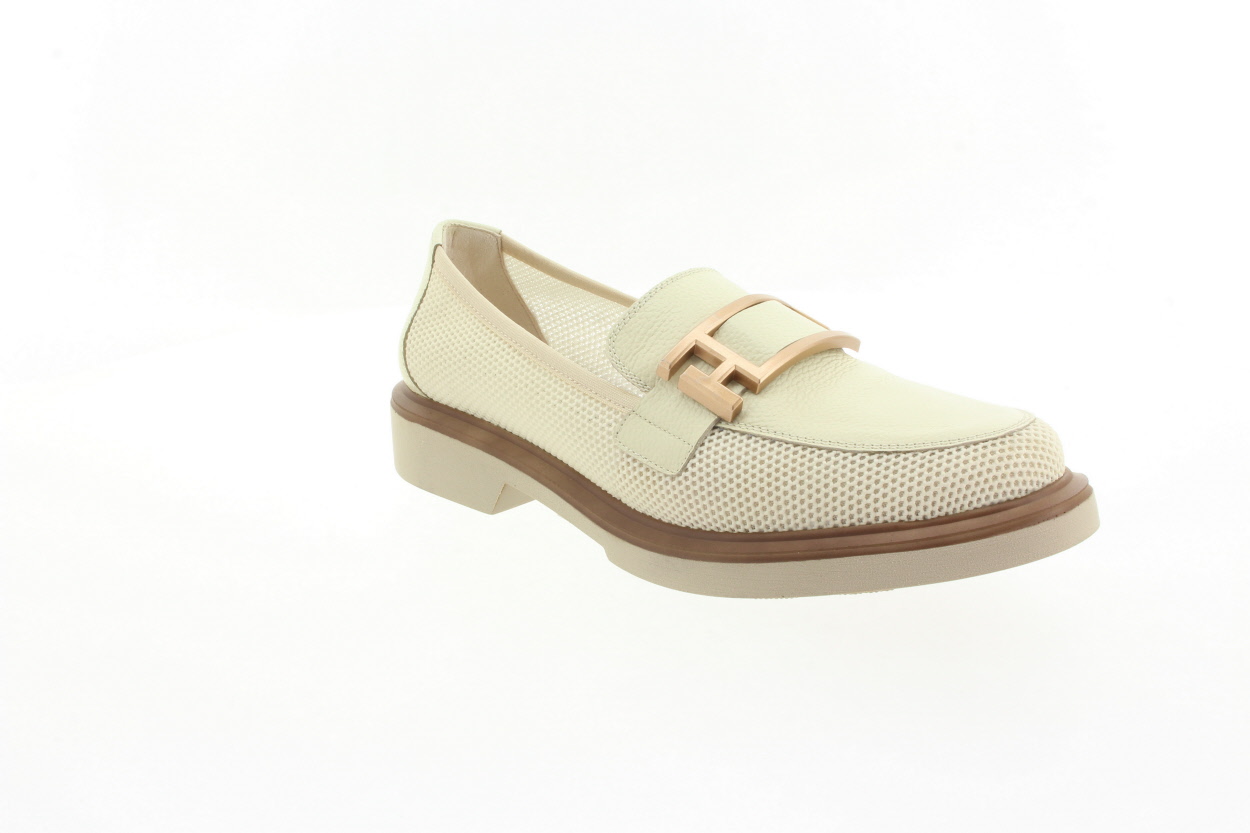 HISPANITAS Dámské kožené mokasíny latte