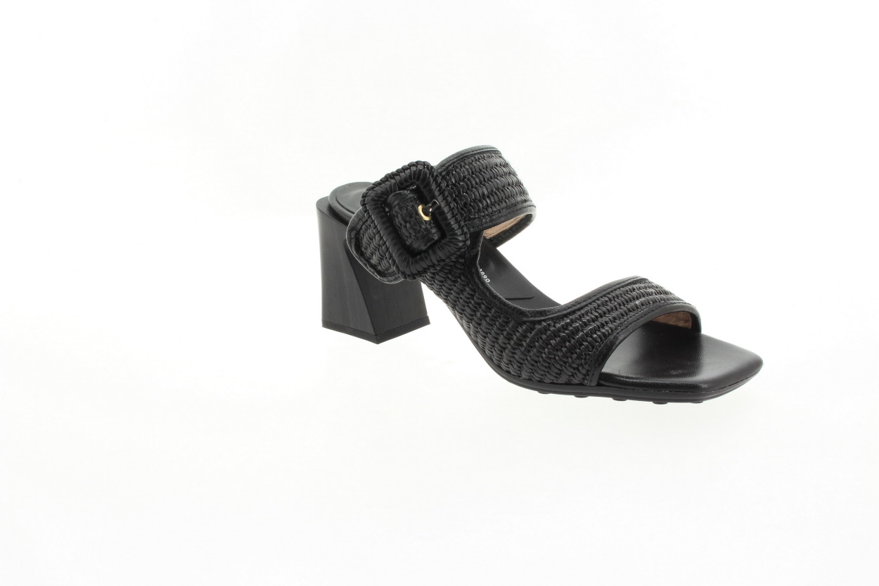 HISPANITAS Dámské černé kožené pantofle