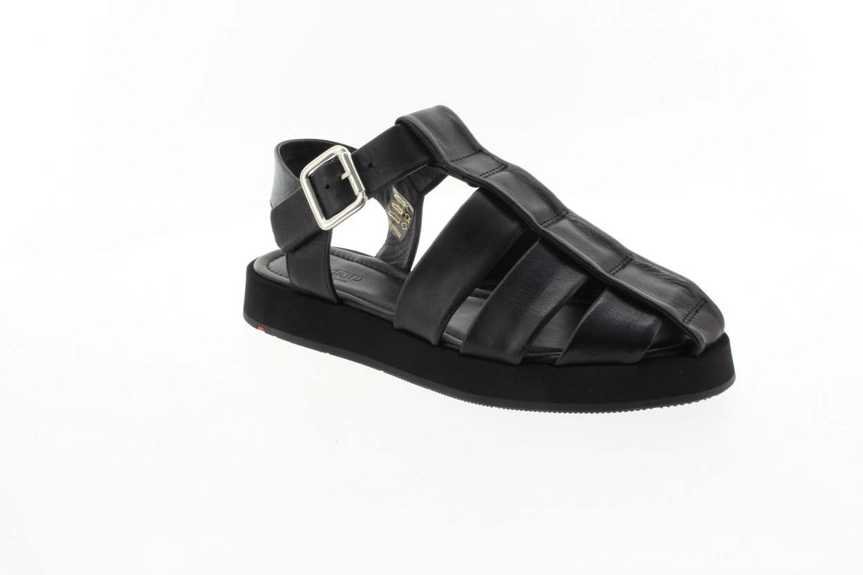 LLOYD Dámské černé kožené sandály