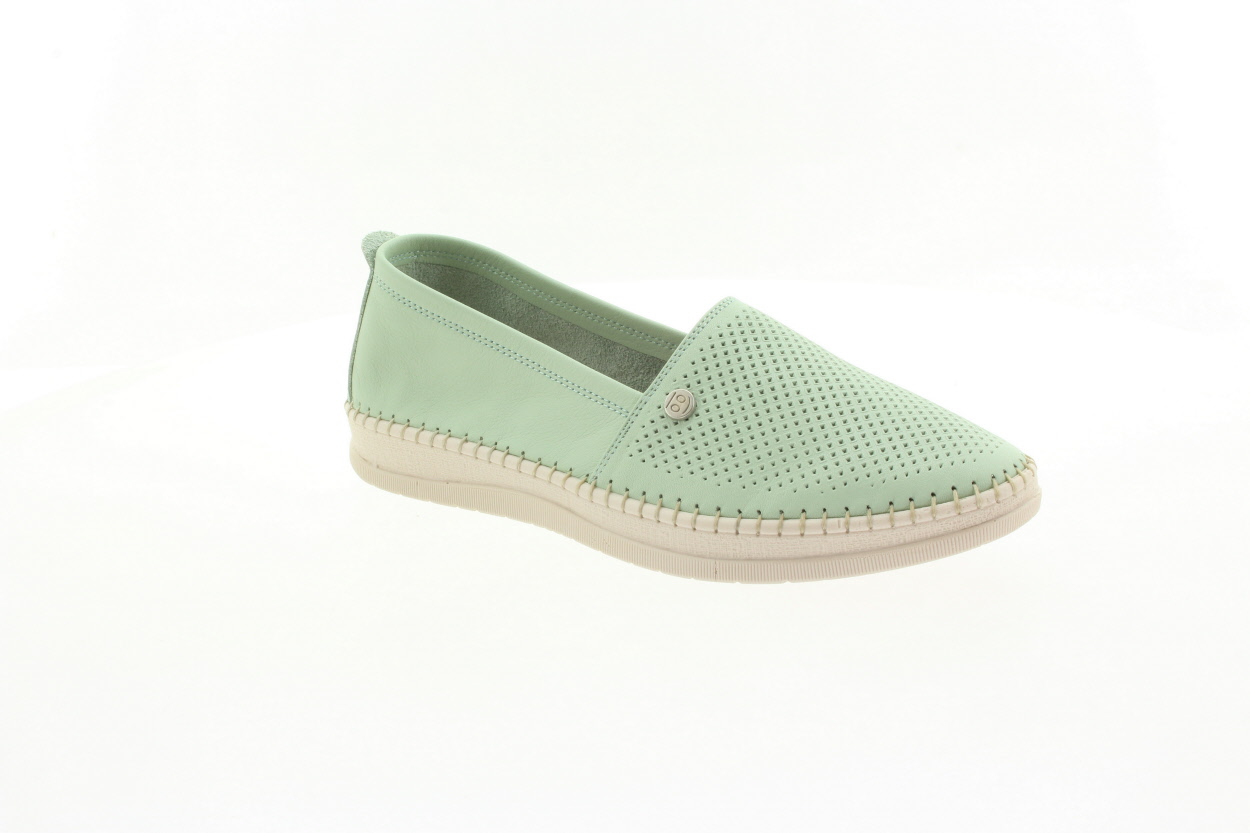 LOOKE Dámské kožené mintové baleríny