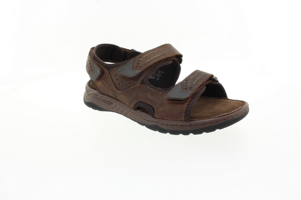 MUSTANG Pánské hnědé kožené sandály