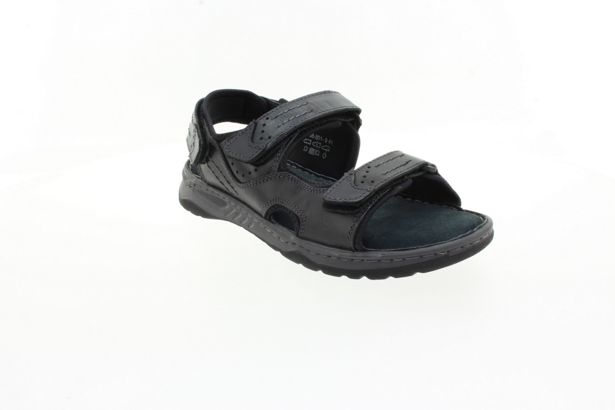 MUSTANG Pánské kožené černé sandály