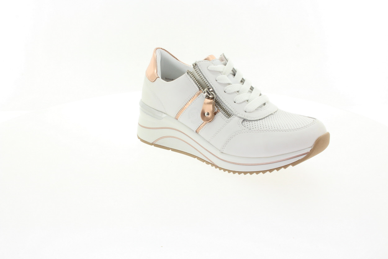 REMONTE Dámské kožené bílé tenisky