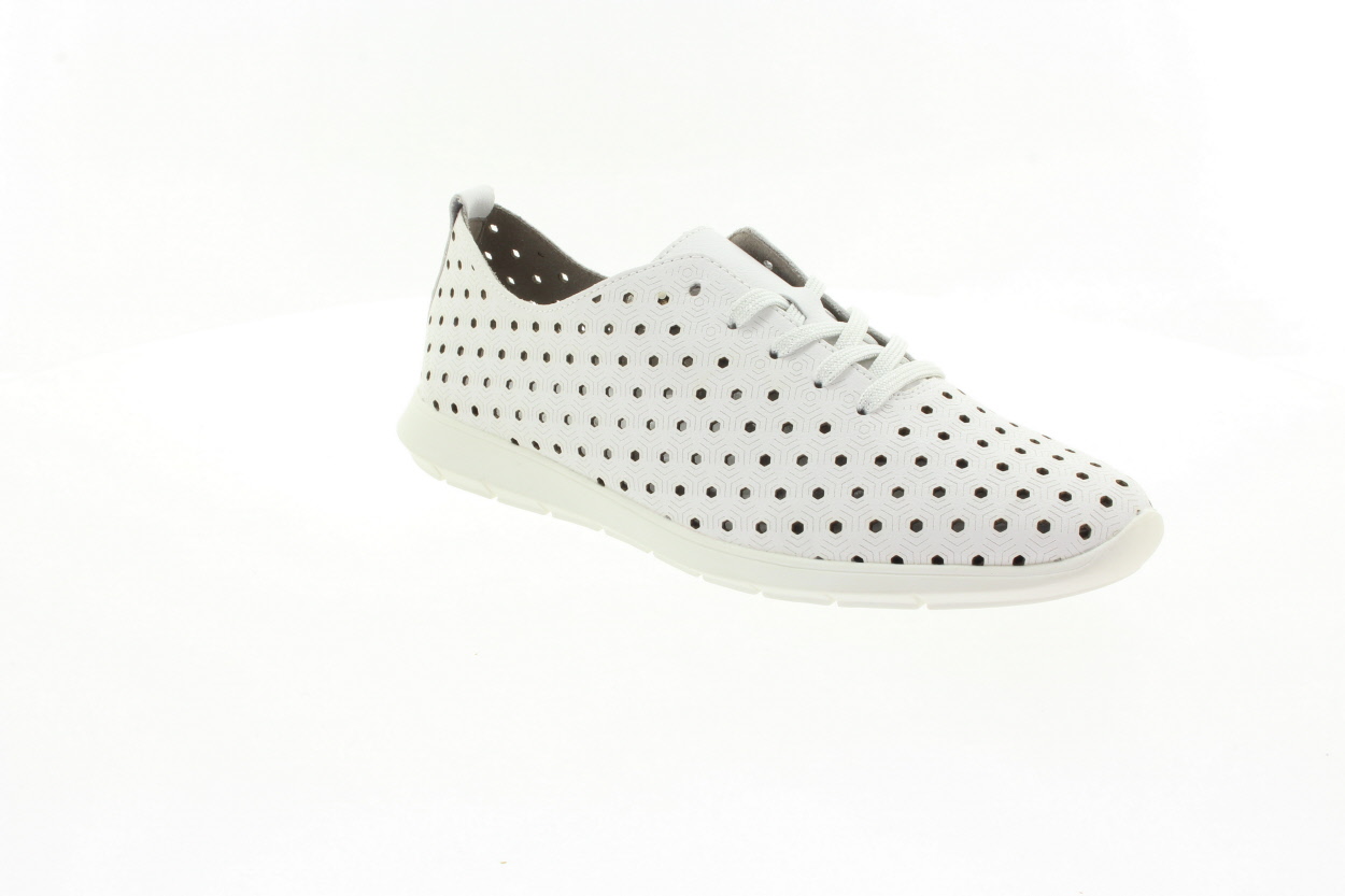 REMONTE Dámské bílé kožené polobotky