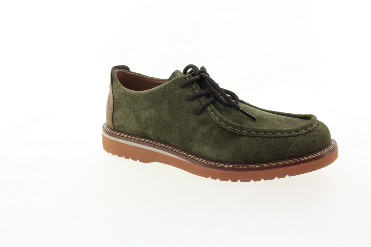 RIEKER Pánské kožené polobotky khaki